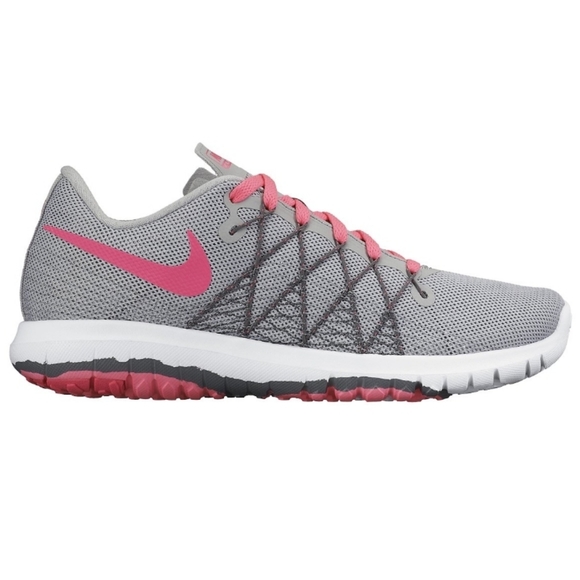 Nike Other - Nike Flex Fury 2  Size 7y, pink/gray